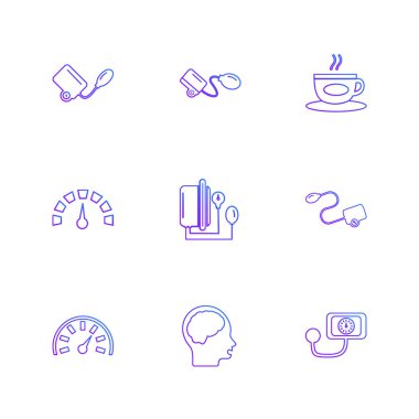 minimalist düz vektör app simgeleri beyaz arka plan üzerinde