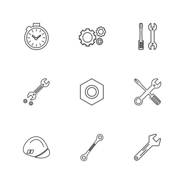 minimalist düz vektör app simgeleri beyaz arka plan üzerinde