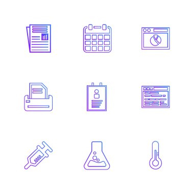 düz vektör çizim simgeler, App simgelerin ayarlamak 