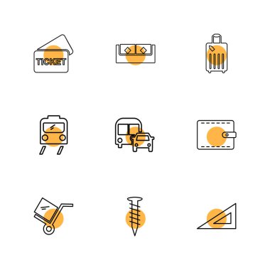 Beyaz arka plan üzerinde izole minimalist düz app simgeleri