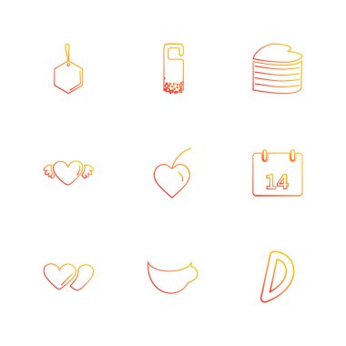 minimalist düz vektör app simgeleri beyaz arka plan üzerinde