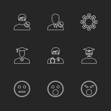 çeşitli vektör app simge kümesi    