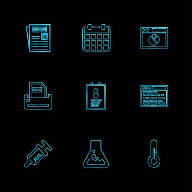 düz vektör çizim simgeler, App simgelerin ayarlamak   