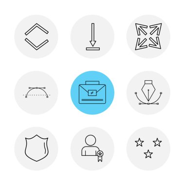 vektör çizim simgeler, beyaz arka plan üzerinde simgelerin ayarlamak