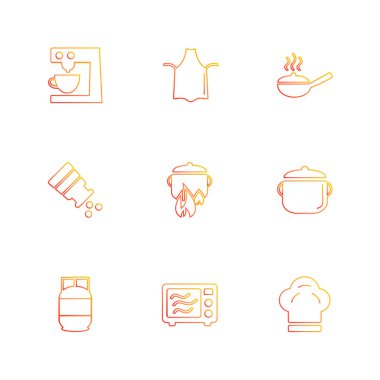 düz vektör çizim simgeler, App simgelerin ayarlamak   