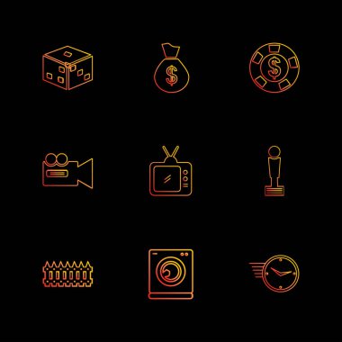 minimalist düz app simgeleri 