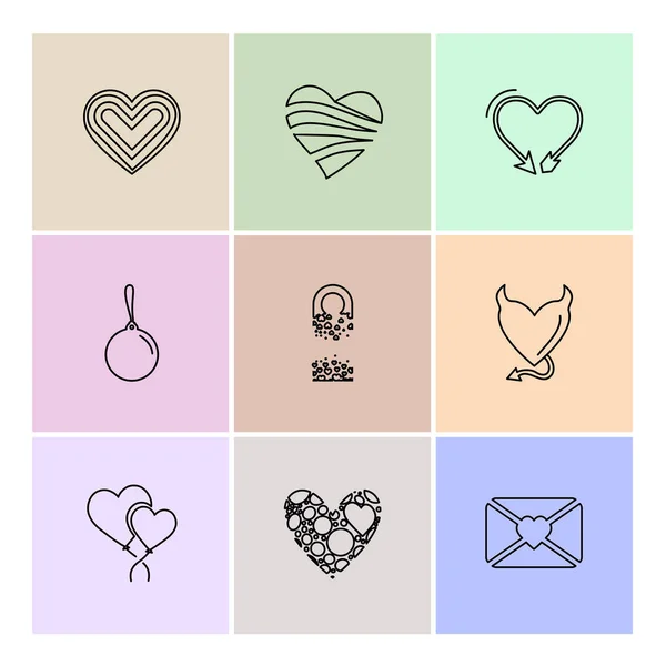 Iconos Aplicaciones Planas Minimalistas Ilustración Vectorial Para Dispositivos Digitales — Vector de stock