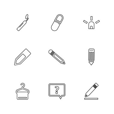 Beyaz arka plan, vektör çizim üzerinde Web simgeler