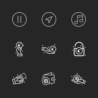 iş yaratıcı düz tasarım simgeler vektör koleksiyonu