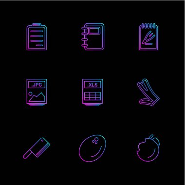 düz vektör çizim simgeler, App simgelerin ayarlamak   