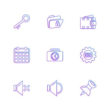 Beyaz arka plan üzerinde izole minimalist düz app simgeleri