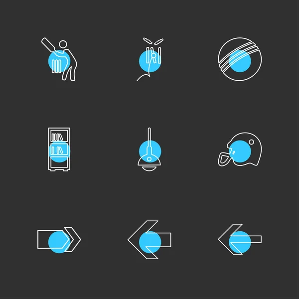 Set Van Verschillende Vector App Pictogrammen — Stockvector