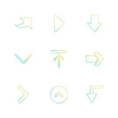 vektör çizim simgeler, beyaz arka plan üzerinde simgelerin ayarlamak