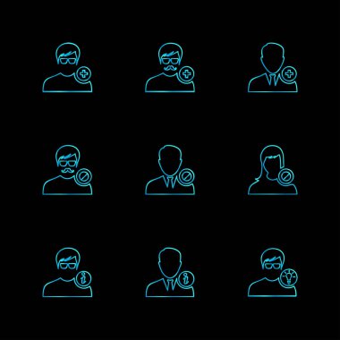 düz vektör çizim simgeler, App simgelerin ayarlamak   