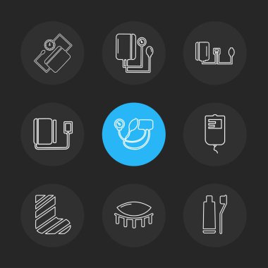 düz vektör çizim simgeler, App simgelerin ayarlamak 