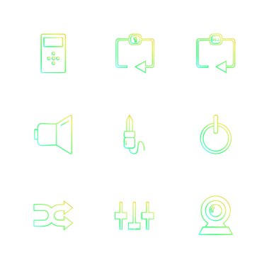 düz vektör çizim simgeler, App simgelerin ayarlamak   