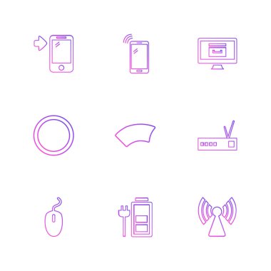 minimalist düz app simgeleri 