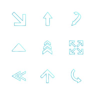 vektör çizim simgeler, beyaz arka plan üzerinde simgelerin ayarlamak