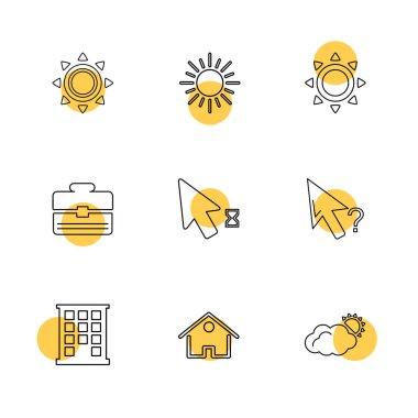 düz vektör çizim simgeler, App simgelerin ayarlamak 