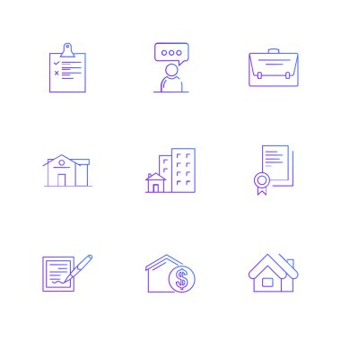 düz vektör çizim simgeler, beyaz arka plan üzerinde simgelerin ayarlamak 