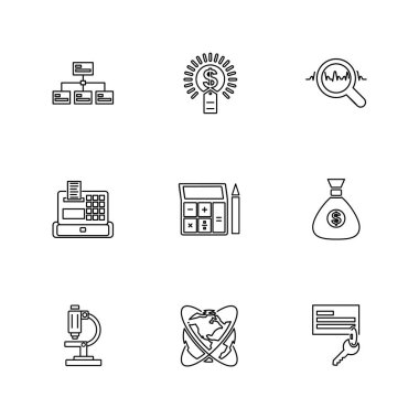 iş yaratıcı düz tasarım simgeler vektör koleksiyonu