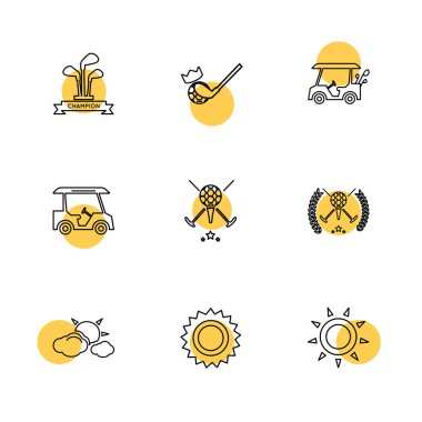 Beyaz arka plan üzerinde renkli minimalist düz vektör app simgeleri