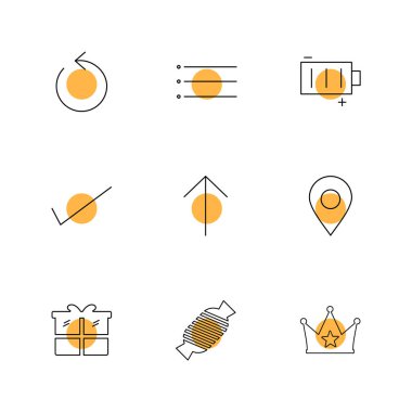 oklar yön işaretçiler yaratıcı simgeler ayarla, düz özel koleksiyon vektör