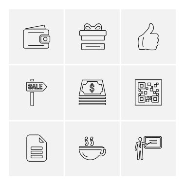 iş yaratıcı düz tasarım simgeler vektör koleksiyonu