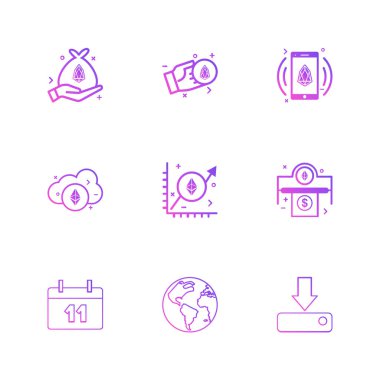 iş yaratıcı düz tasarım simgeler vektör koleksiyonu