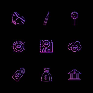 düz vektör çizim simgeler, App simgelerin ayarlamak 