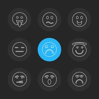 düz vektör çizim simgeler, App simgelerin ayarlamak   