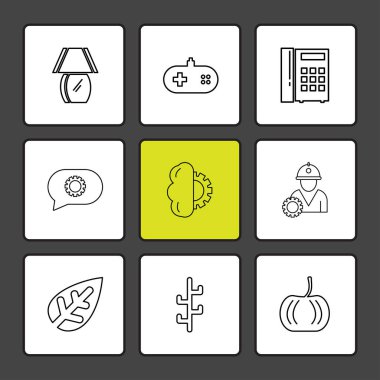 minimalist düz vektör app simgeleri 