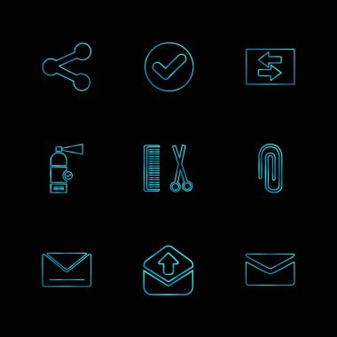 düz vektör çizim simgeler, App simgelerin ayarlamak   