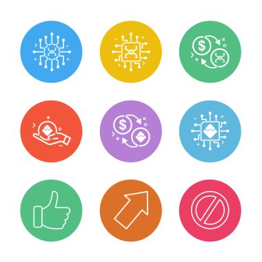 iş yaratıcı düz tasarım simgeler vektör koleksiyonu