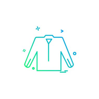 gömlek simge tasarlamak vektör 