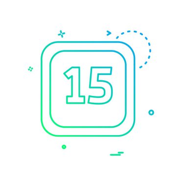 Takvim simge tasarlamak vektör 