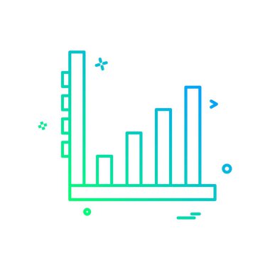 Grafik simgesi tasarım, renkli vektör çizim