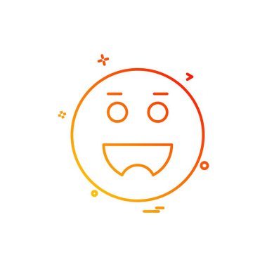 Emoji simge tasarlamak vektör 