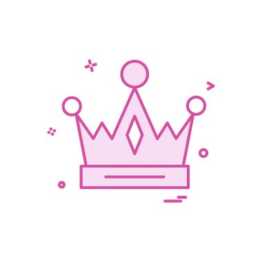 Taç İmparatorluk Kral simge vektör tasarımı