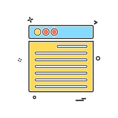 Web düzen simge tasarlamak vektör 