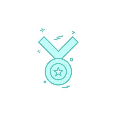 madalya simge tasarlamak vektör 