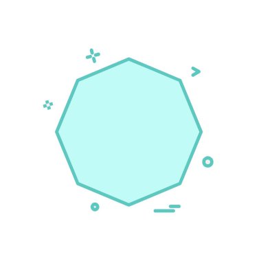 Pentagon simge tasarım vektörü