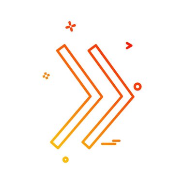 Ok simgesi tasarım vektörü