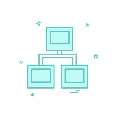 Ağ simge tasarlamak vektör 