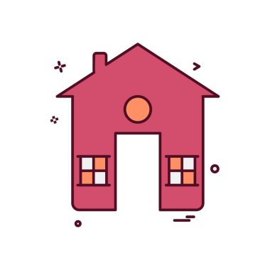 Emlak simge tasarlamak vektör