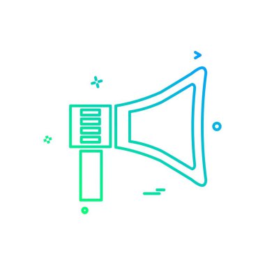 Hoparlör simge tasarlamak vektör 