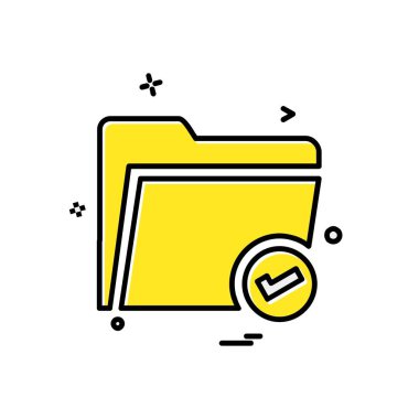 Klasör simge tasarlamak vektör