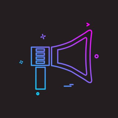 Hoparlör simge tasarlamak vektör 