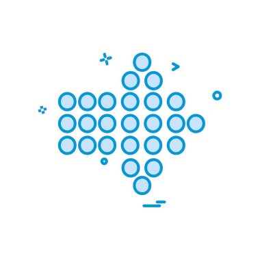 Sağ ok simge tasarım vektörü