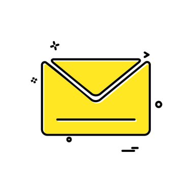 İleti simge tasarlamak vektör 